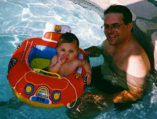 In the pool