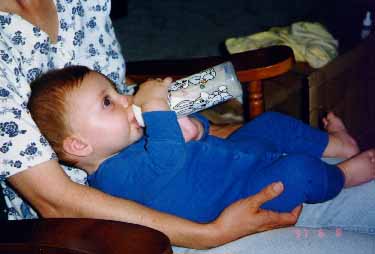 He can hold his bottle