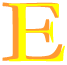 The letter E.