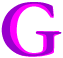 The letter G.