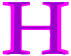 The letter H.