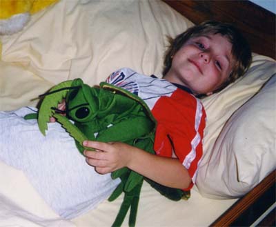 Benjamin with scarlet 
fever.