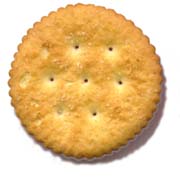 A ritz cracker.